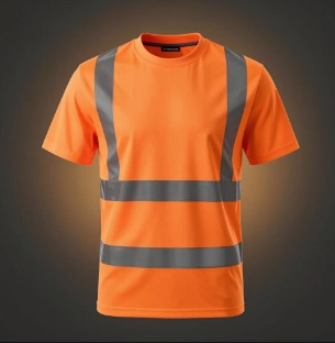 Camisetas com faixa refletiva